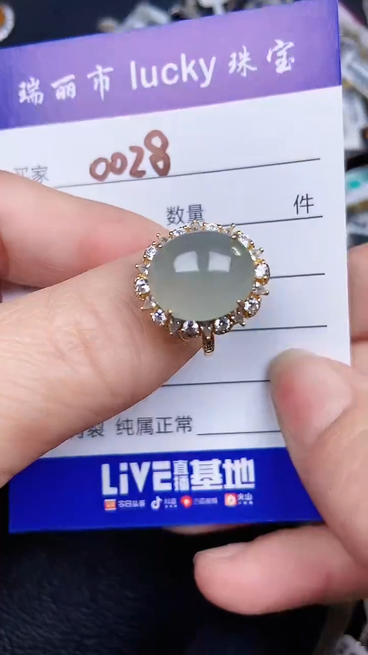 颈饰银S925镶嵌翡翠0028