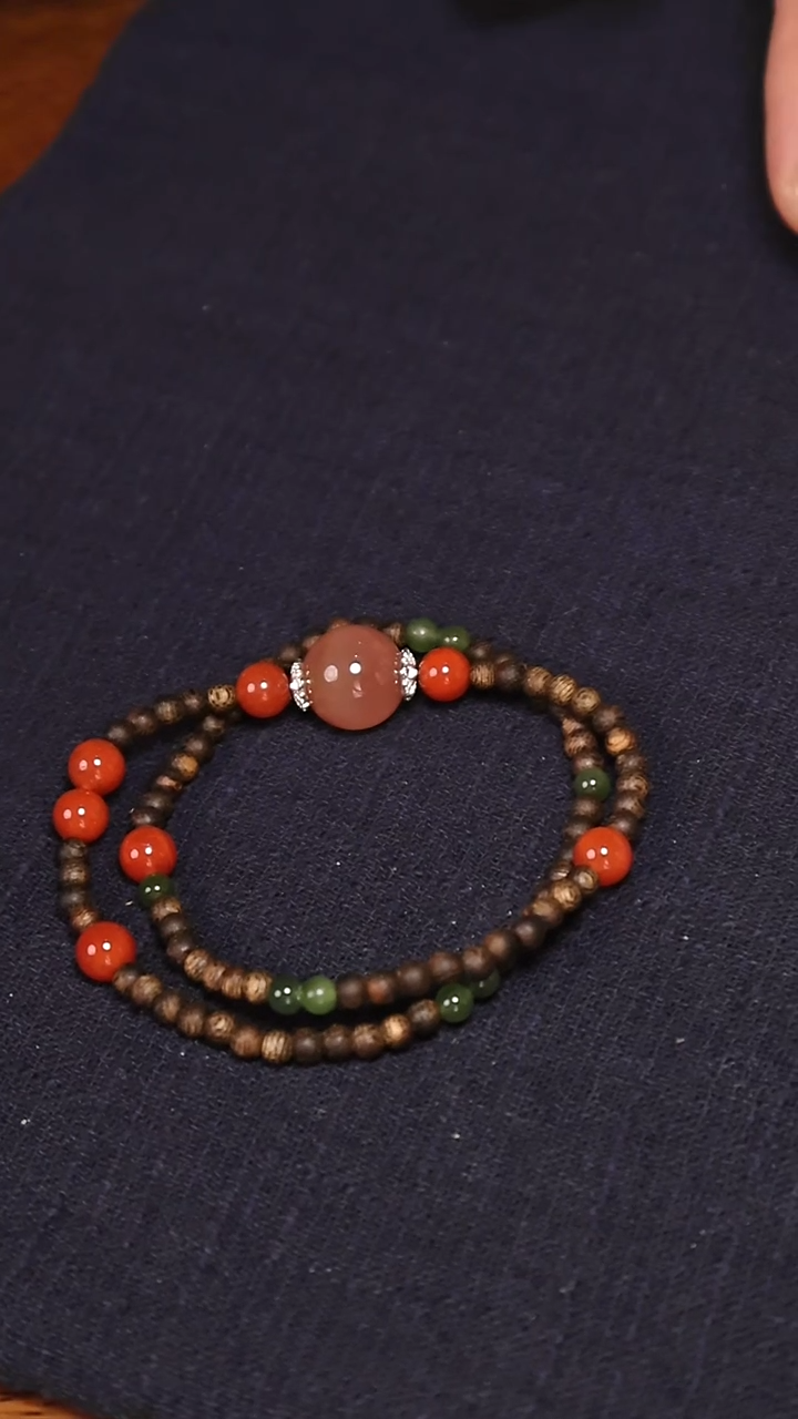 沉香手串海南沉香双圈设计款手串