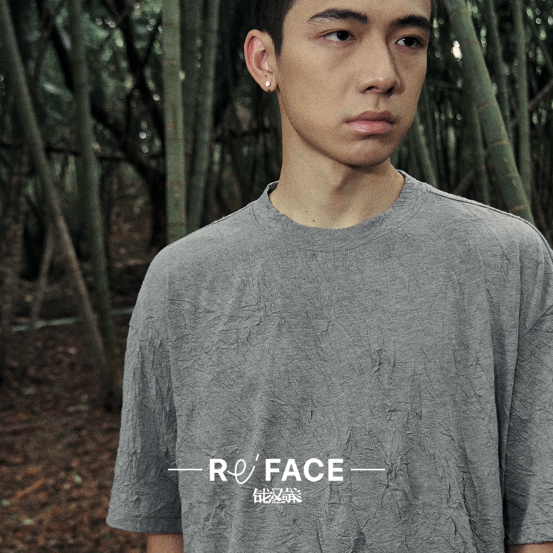 REFACE｜日本和歌山高針異收縮紗自然褶皺圆领T恤