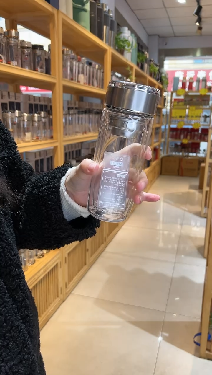 【闪购商品】双层高档300ml高硼硅茶杯1966