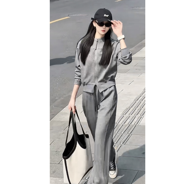 【NG·Studio】春秋高级感时尚休闲连帽运动卫衣套装JJC5TZ0514