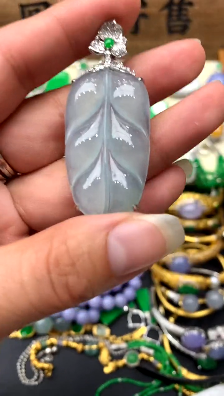 【闪购商品】翡翠颈饰18K金镶嵌446-中国好珍宝