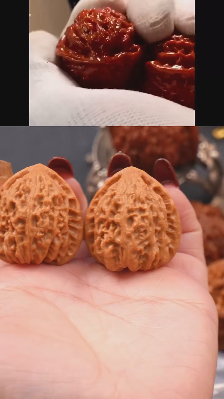 【闪购商品】文玩核桃把件34蜡皮金牛