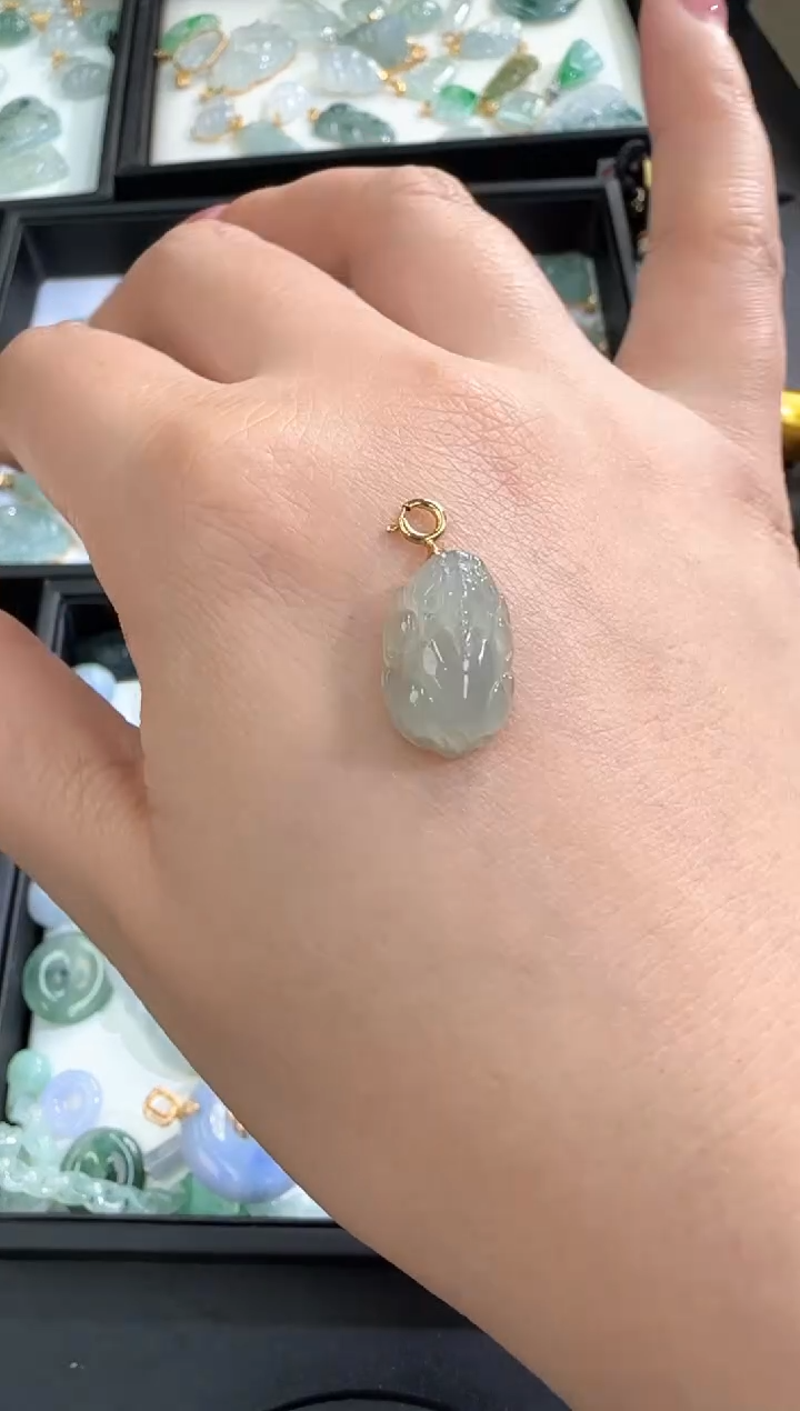 【闪购商品】翡翠颈饰18K金镶嵌250213280