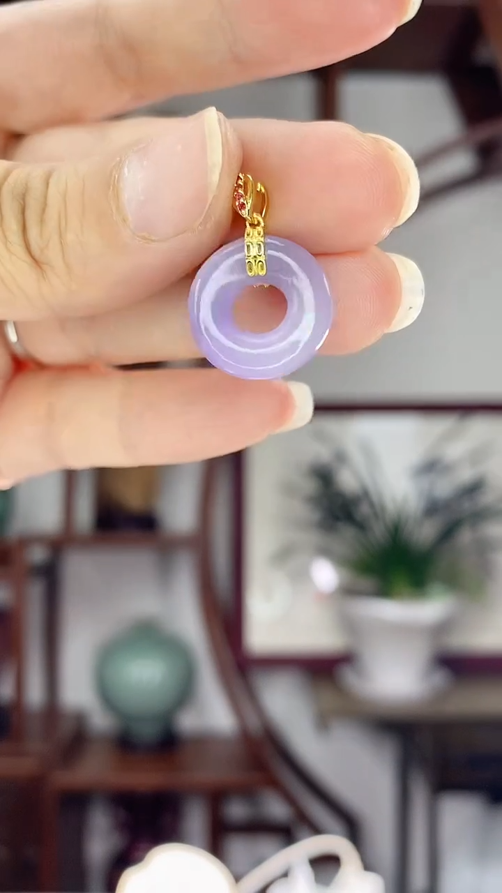 翡翠未镶嵌吊坠(赠链)多样性甜甜圈X78