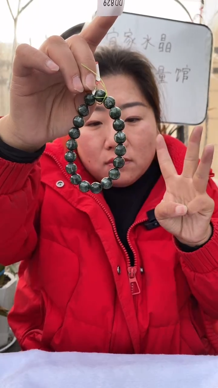 【闪购商品】查罗石手串未镶嵌绿龙晶串DD829