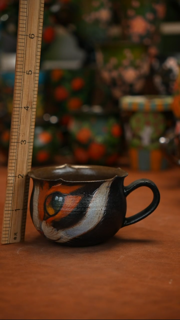 紫砂油画釉下彩手绘