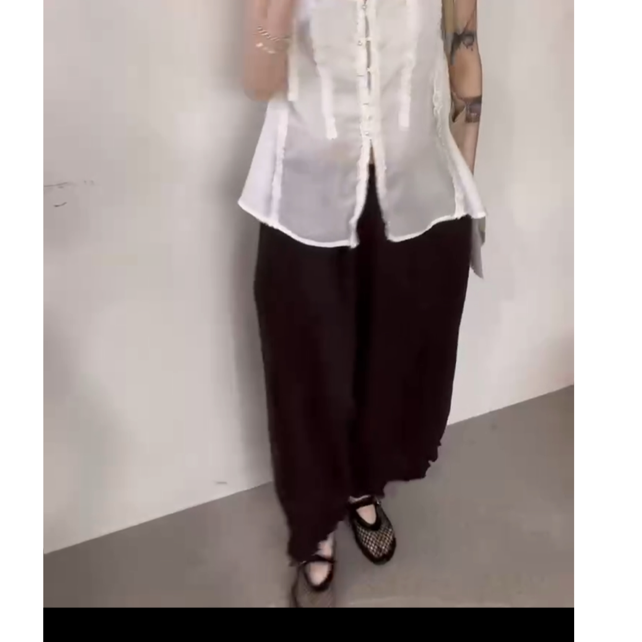 25175 U 韩版女新款夏款时尚洋气百搭休闲裤