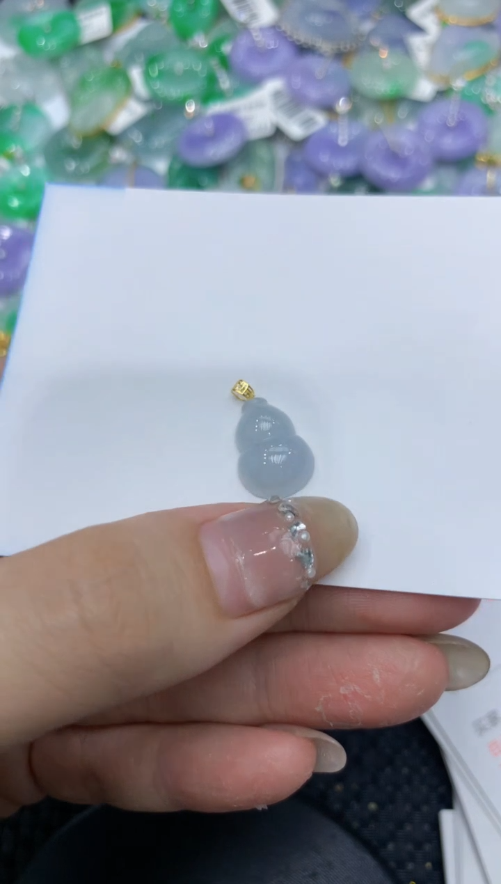 【闪购商品】翡翠颈饰18K金镶嵌222222222