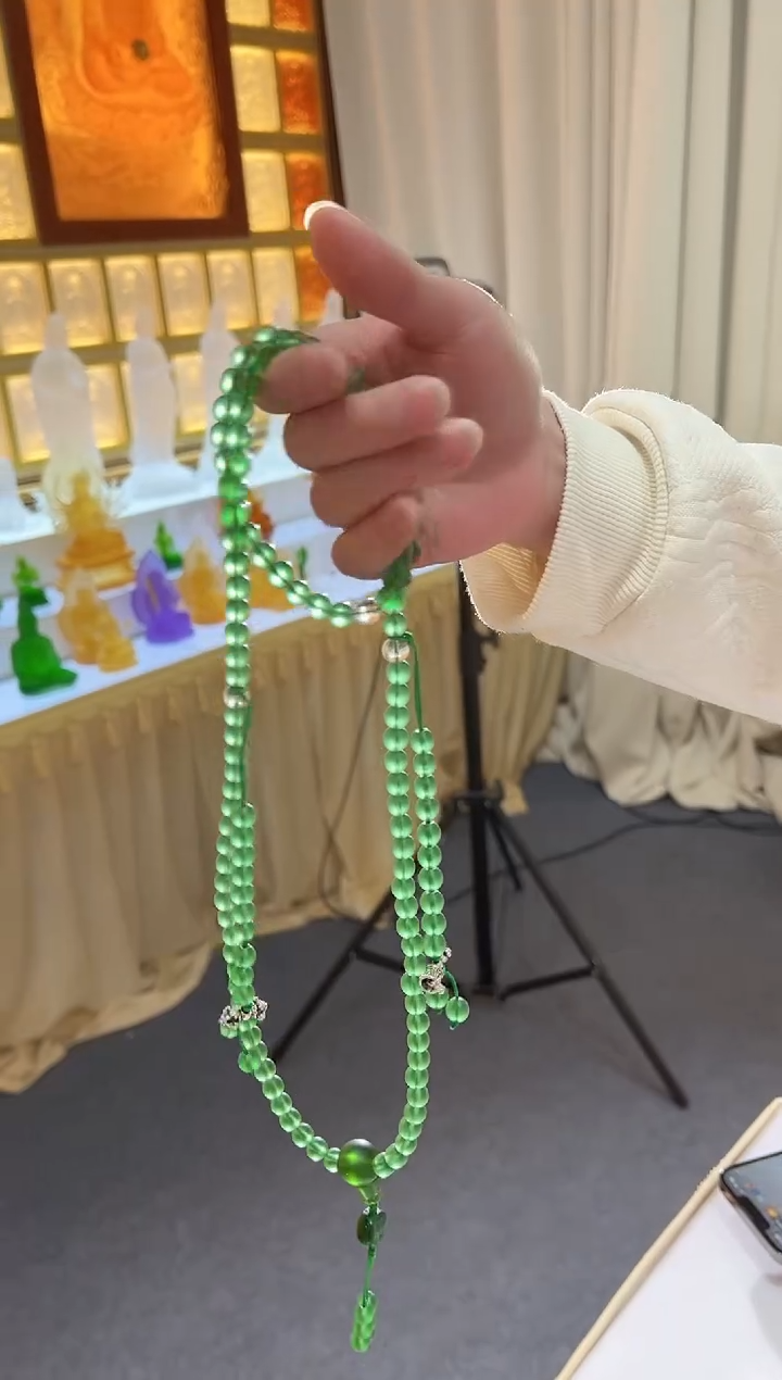 【闪购商品】茶宠匠门琉璃绿色带计数器