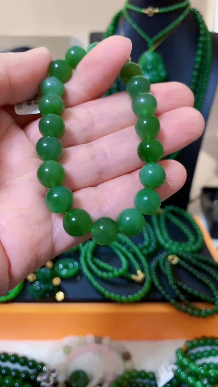 【闪购商品】和田玉（碧玉）手链未镶嵌10