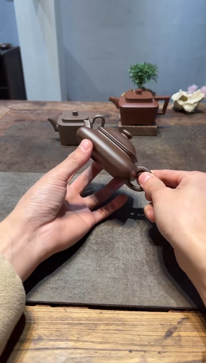 茶壶紫砂抖*寒灰老人老紫泥140cc