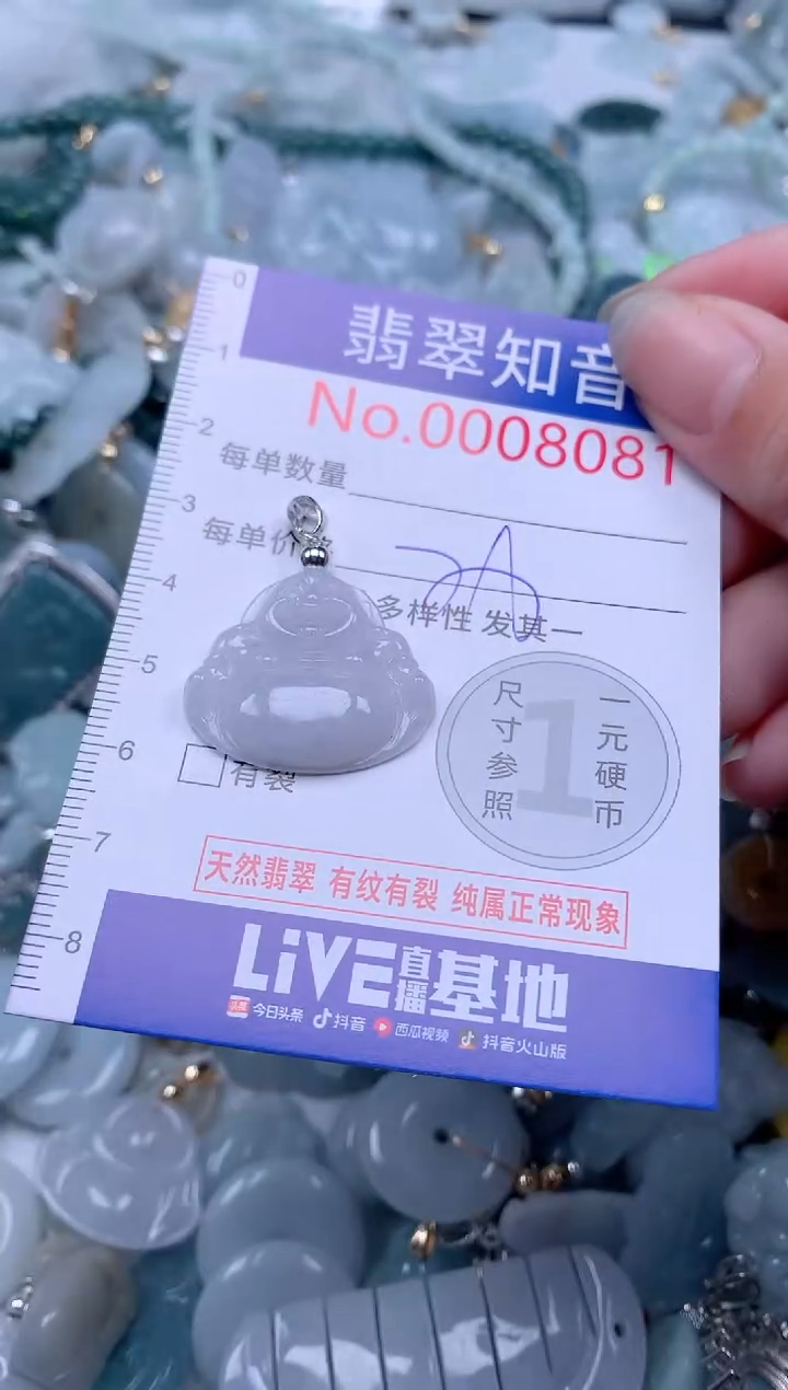 翡翠未镶嵌吊坠(不含链)8081