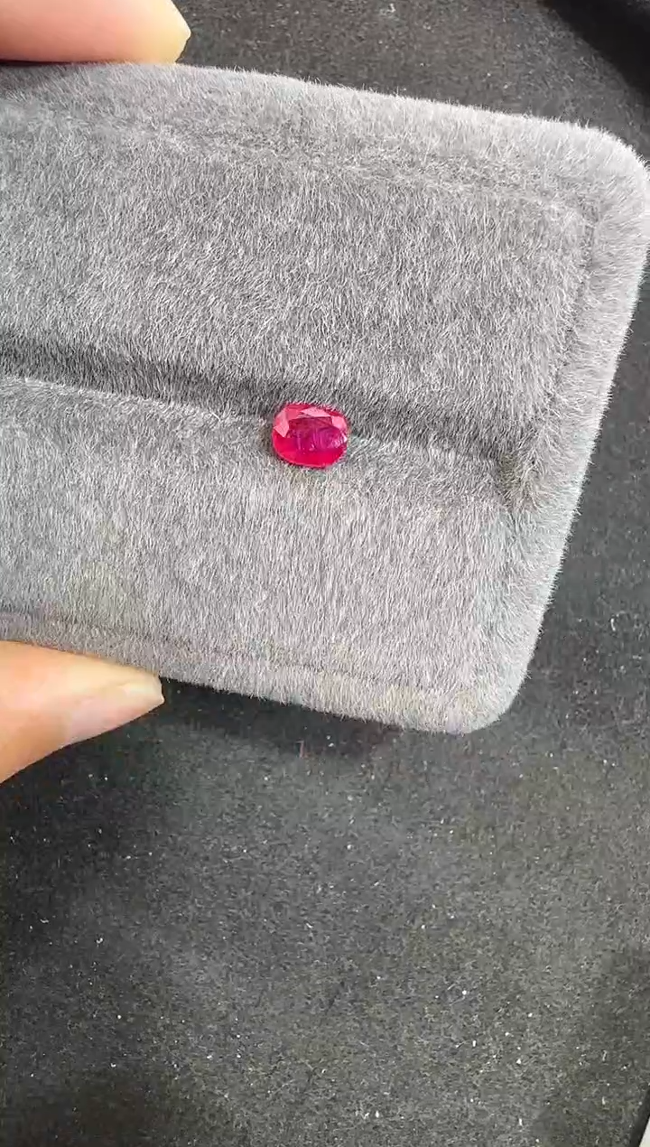 未镶嵌定制定制红宝石天然无烧1.19克拉缅甸鸽血红国际证书