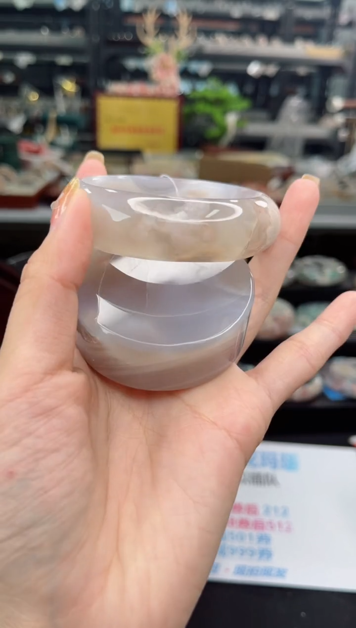 【闪购商品】石英质玉手镯未镶嵌57圈口（赠品镯心）3571170