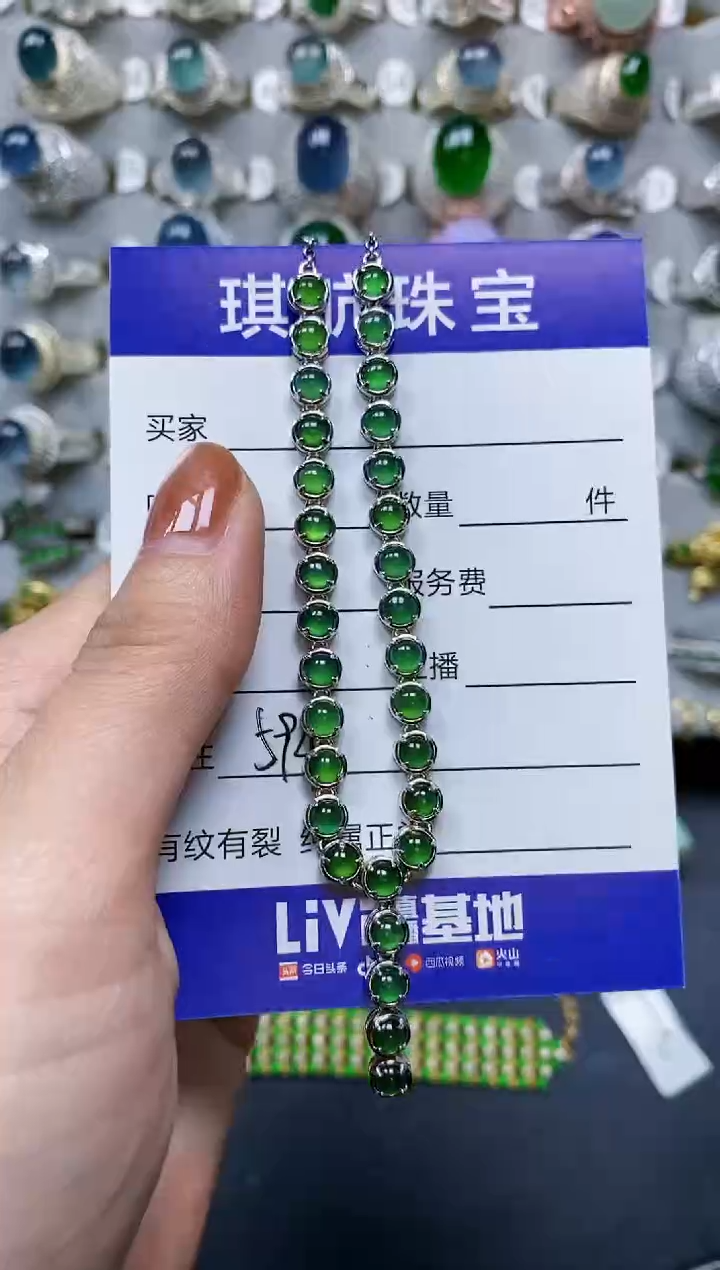 【闪购商品】翡翠颈饰银S925镶嵌0594