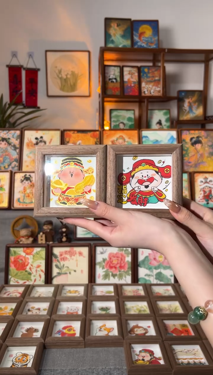 【闪购商品】国画花發财神 指定發 手绘国画11