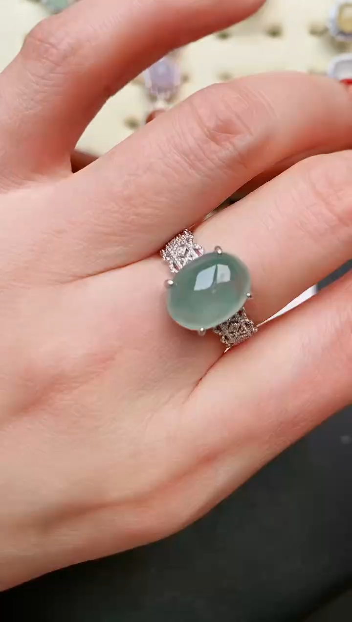 【闪购商品】翡翠戒指银S925镶嵌.....