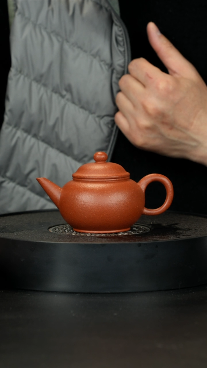 【闪购商品】紫砂茶壶精挑手磨纯红降坡水平