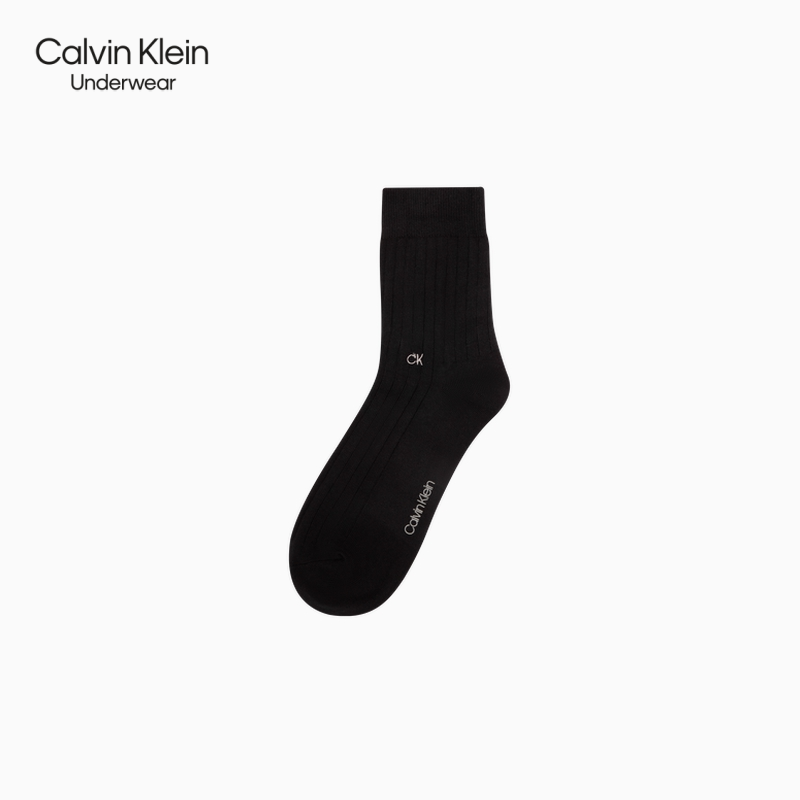 CK Jeans 男士本命年简约字母微弹商务休闲中筒袜子礼物