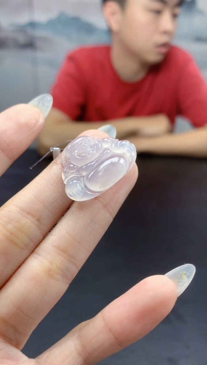 【闪购商品】定制翡翠未镶嵌888ee-毛货佛公41赠金扣