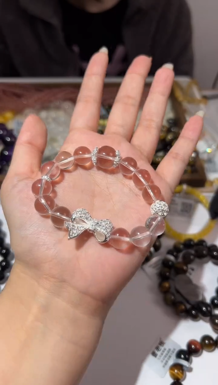 【闪购商品】水晶手链未镶嵌11mm白水晶diy