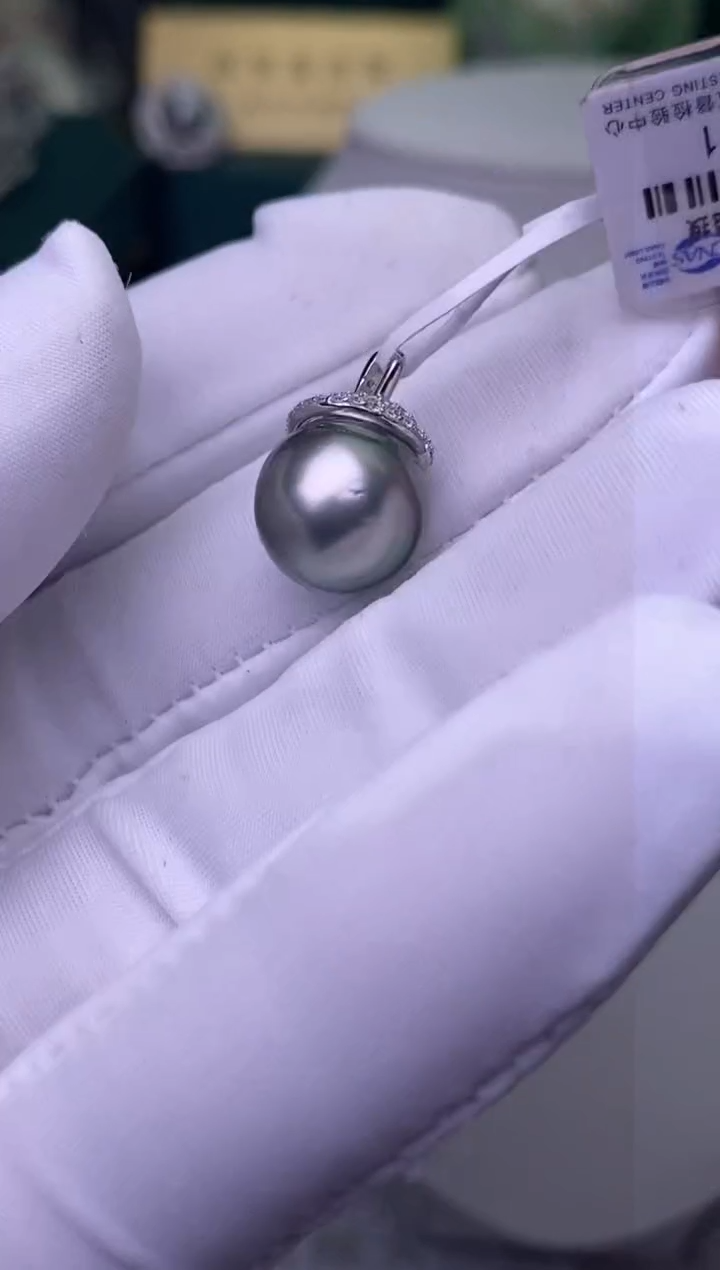 【闪购商品】海水珍珠颈饰银S925镶嵌11-12