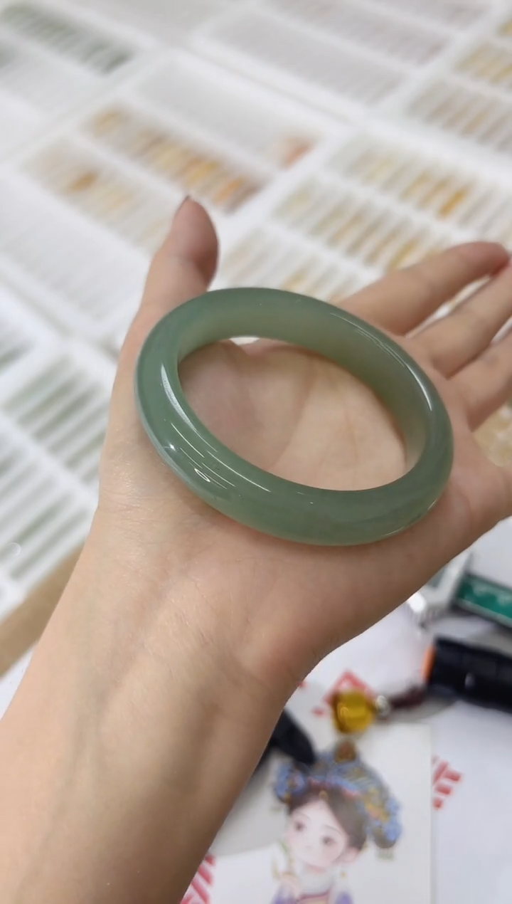未镶嵌手镯石英质玉115-56D