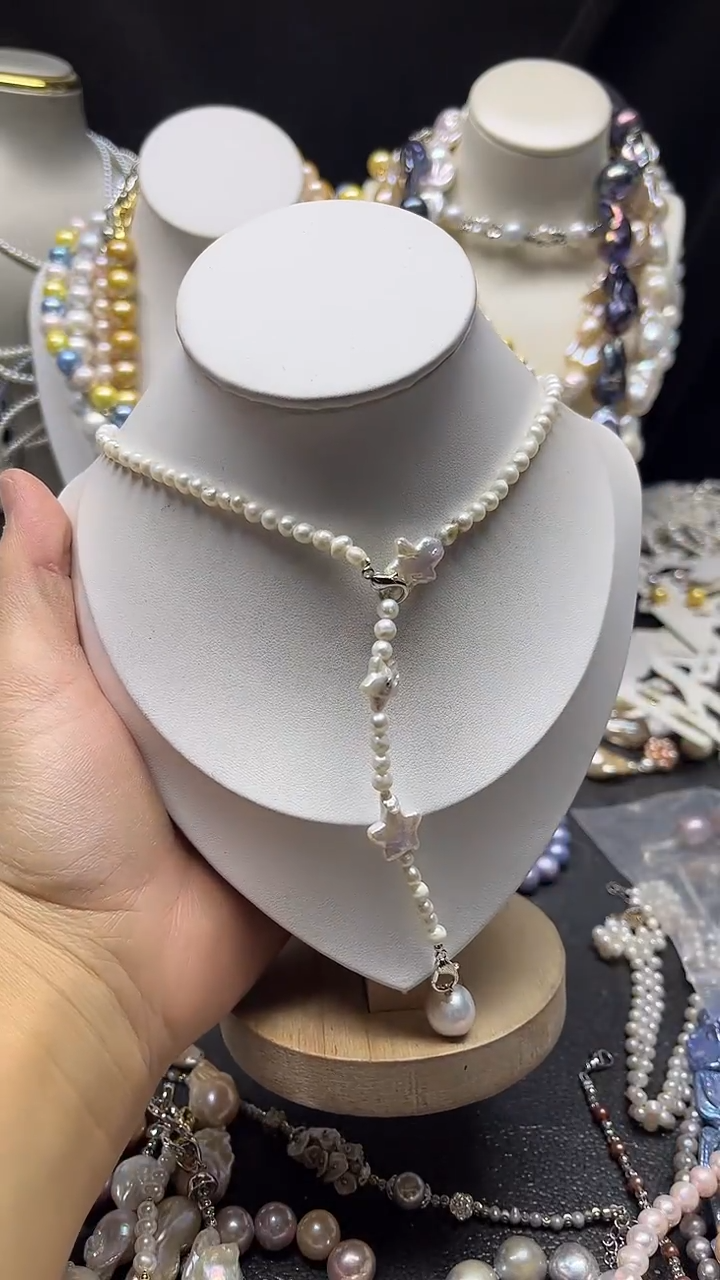 颈饰未镶嵌淡水珍珠多人