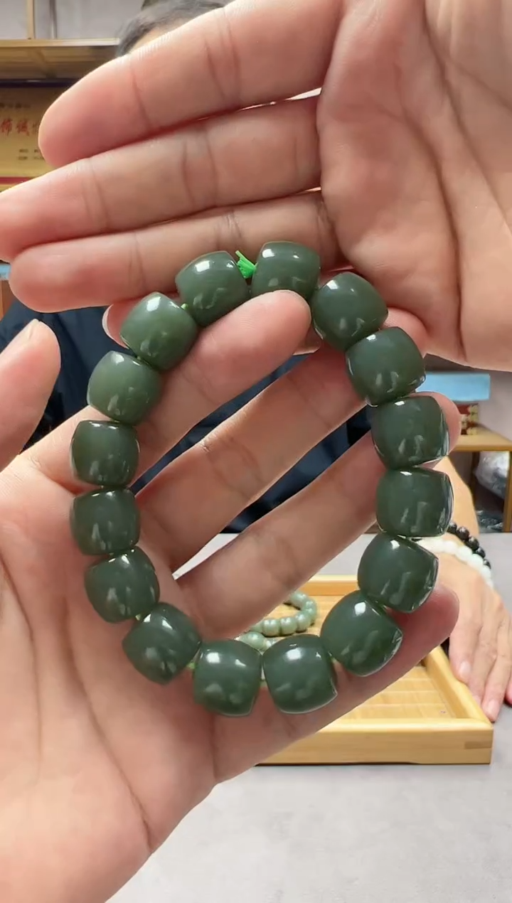 手链未镶嵌和田玉14且末蓝