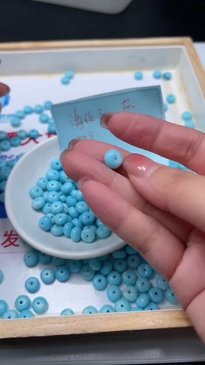 未镶嵌散珠玛瑙/玉髓C833 海纹 石5*8mm10个5元