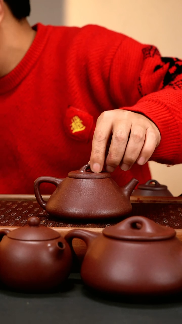 【闪购商品】紫砂茶壶syzj 底槽青 手磨粗纱 子冶石瓢