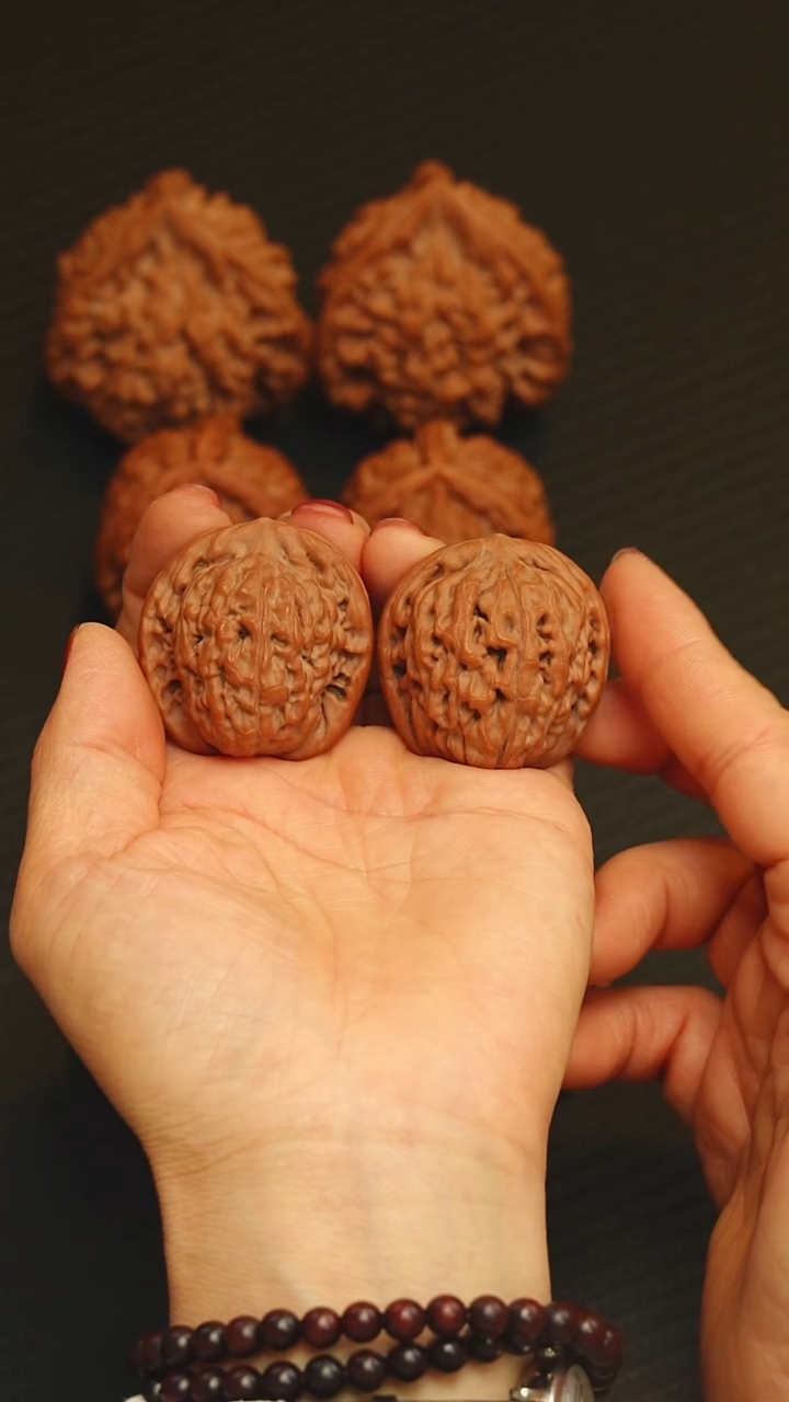 吊坠文玩核桃莲花36