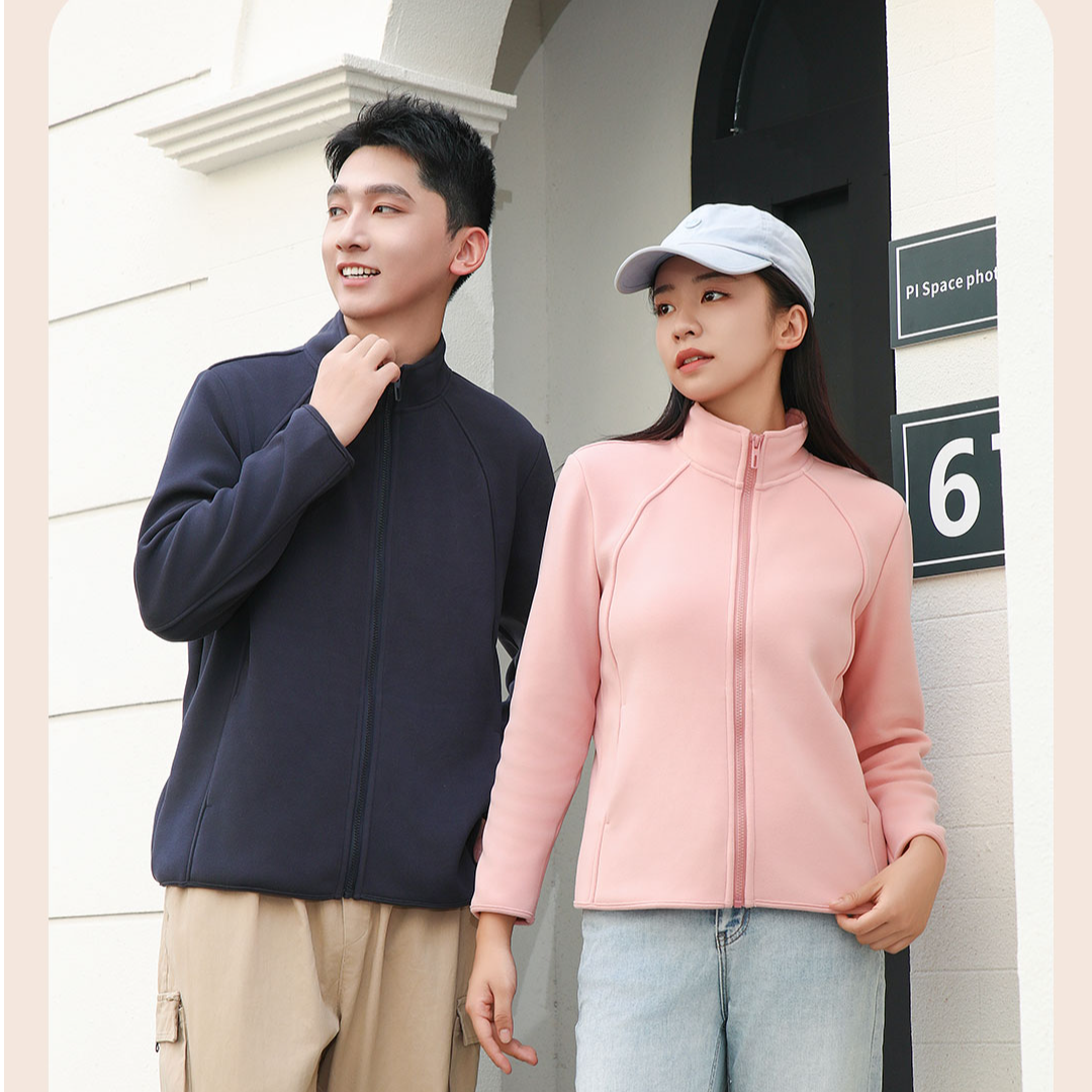 6808女士小蛮腰立领拉链款加厚显瘦修身防风软糯甲蚕丝外套