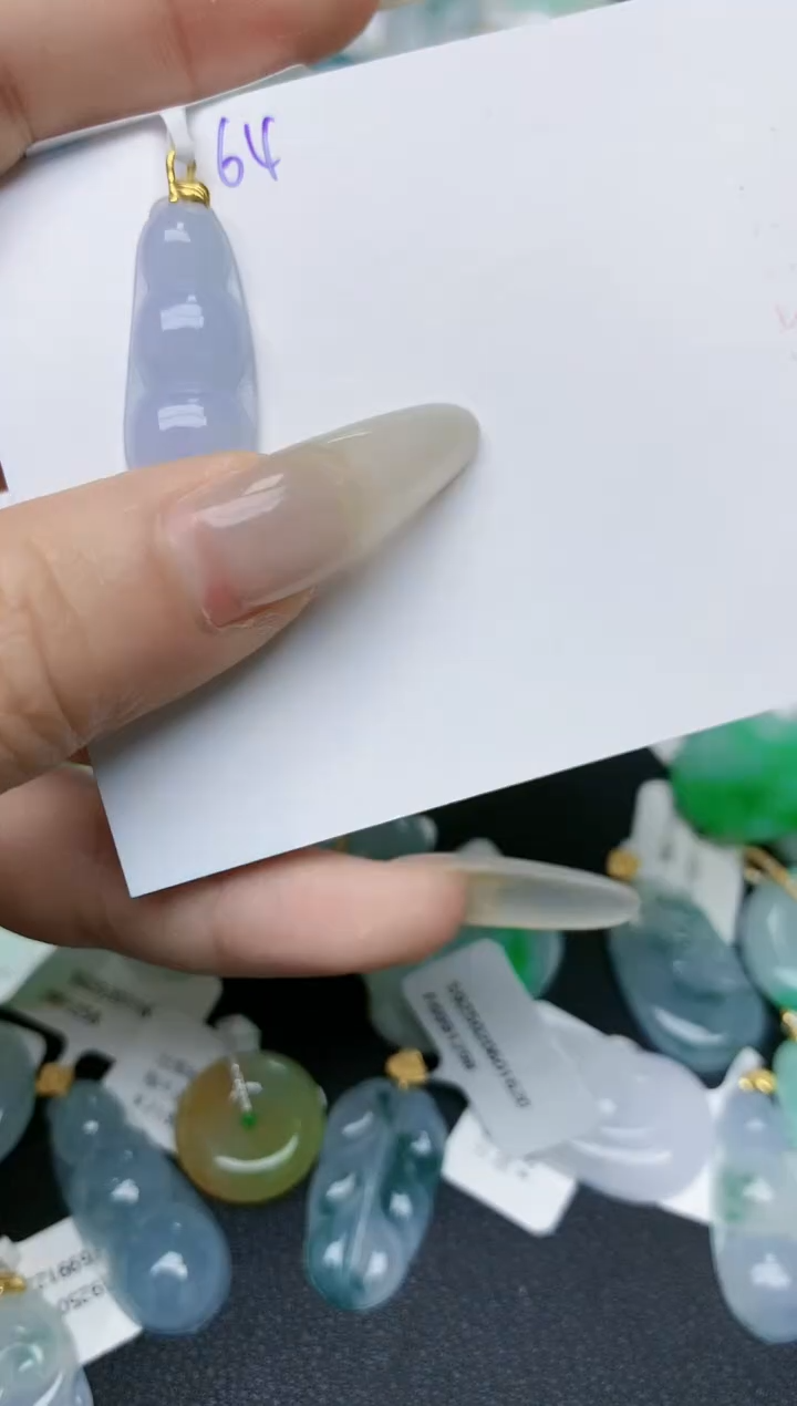 【闪购商品】翡翠颈饰18K金镶嵌天然翡翠A货