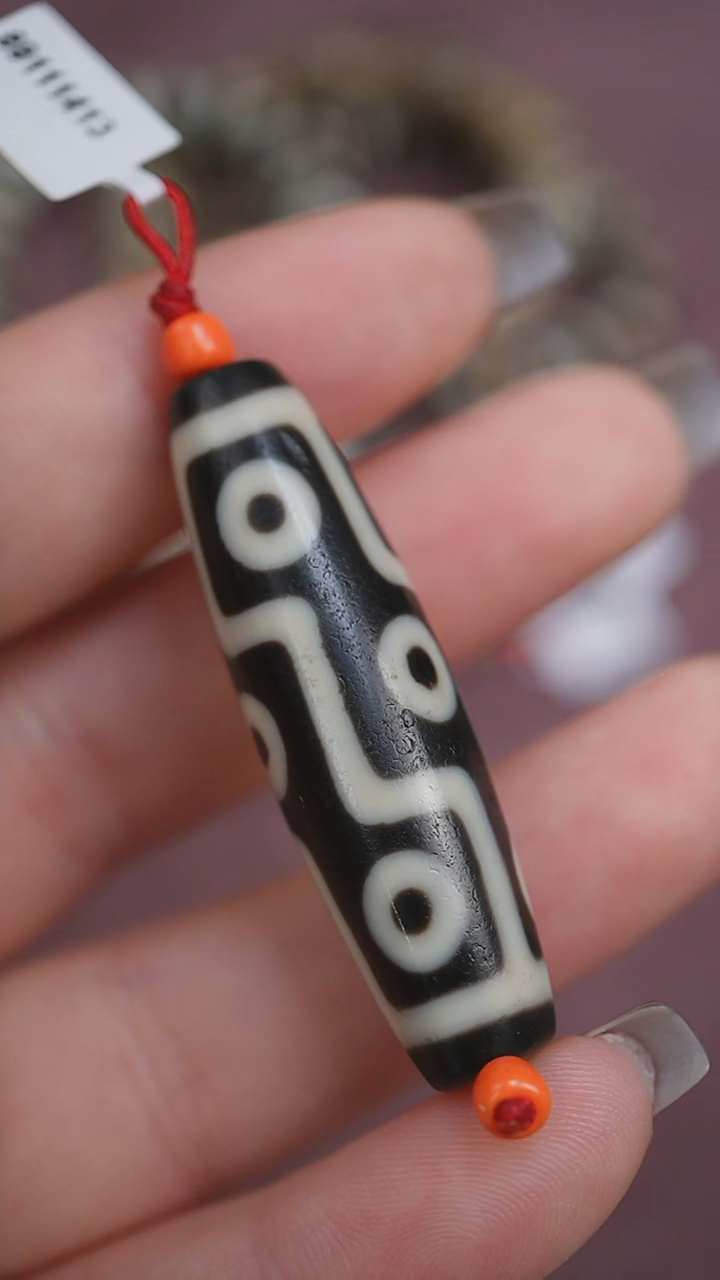 【闪购商品】玛瑙/玉髓颈饰未镶嵌蚀花玛瑙珠定制编绳