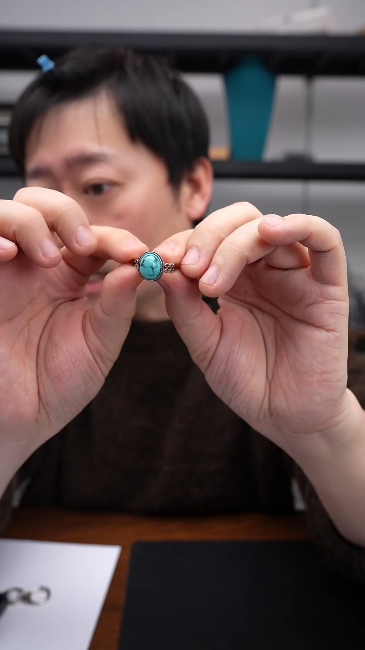 未镶嵌绿松石戒指1222DL067戒指