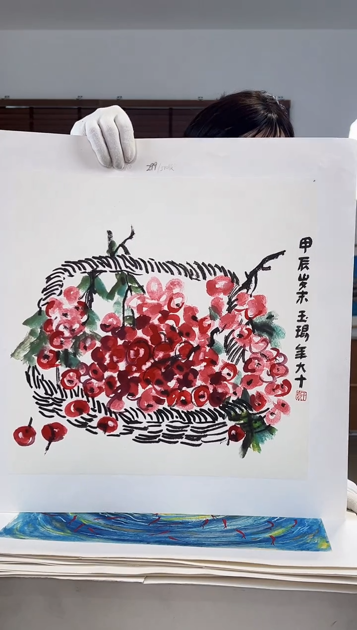 【闪购商品】版画耿玉琨限量作品亲签盖章版画S