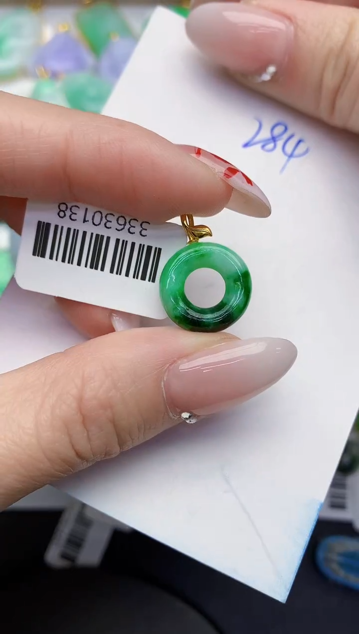 【闪购商品】翡翠颈饰18K金镶嵌00000000000