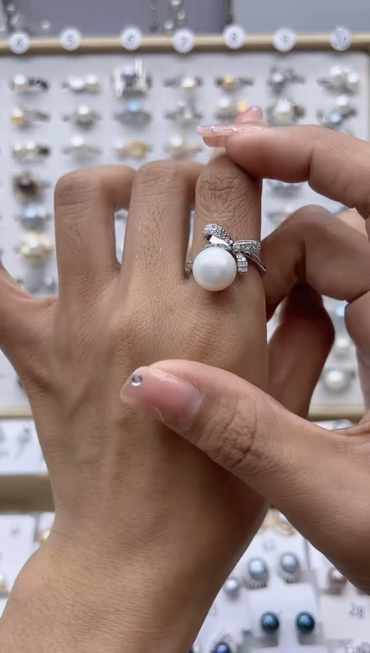 【闪购商品】淡水珍珠戒指合金54