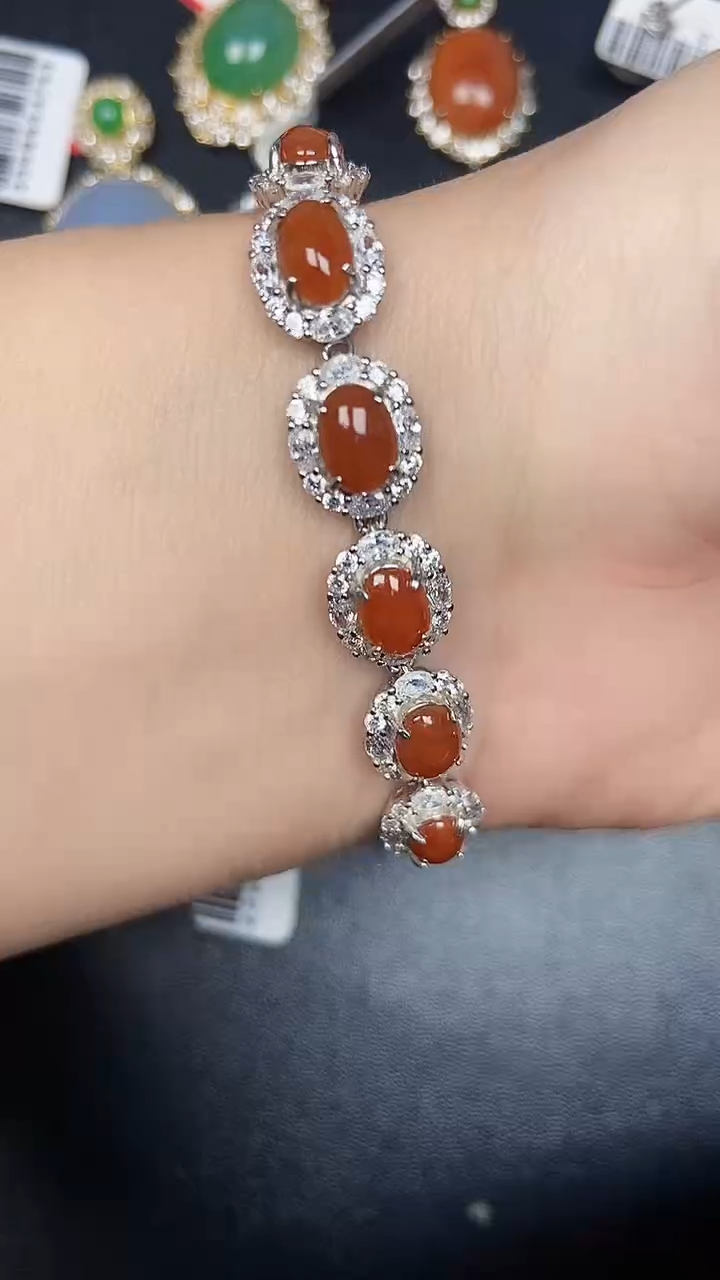 银S925镶嵌戒指翡翠2200