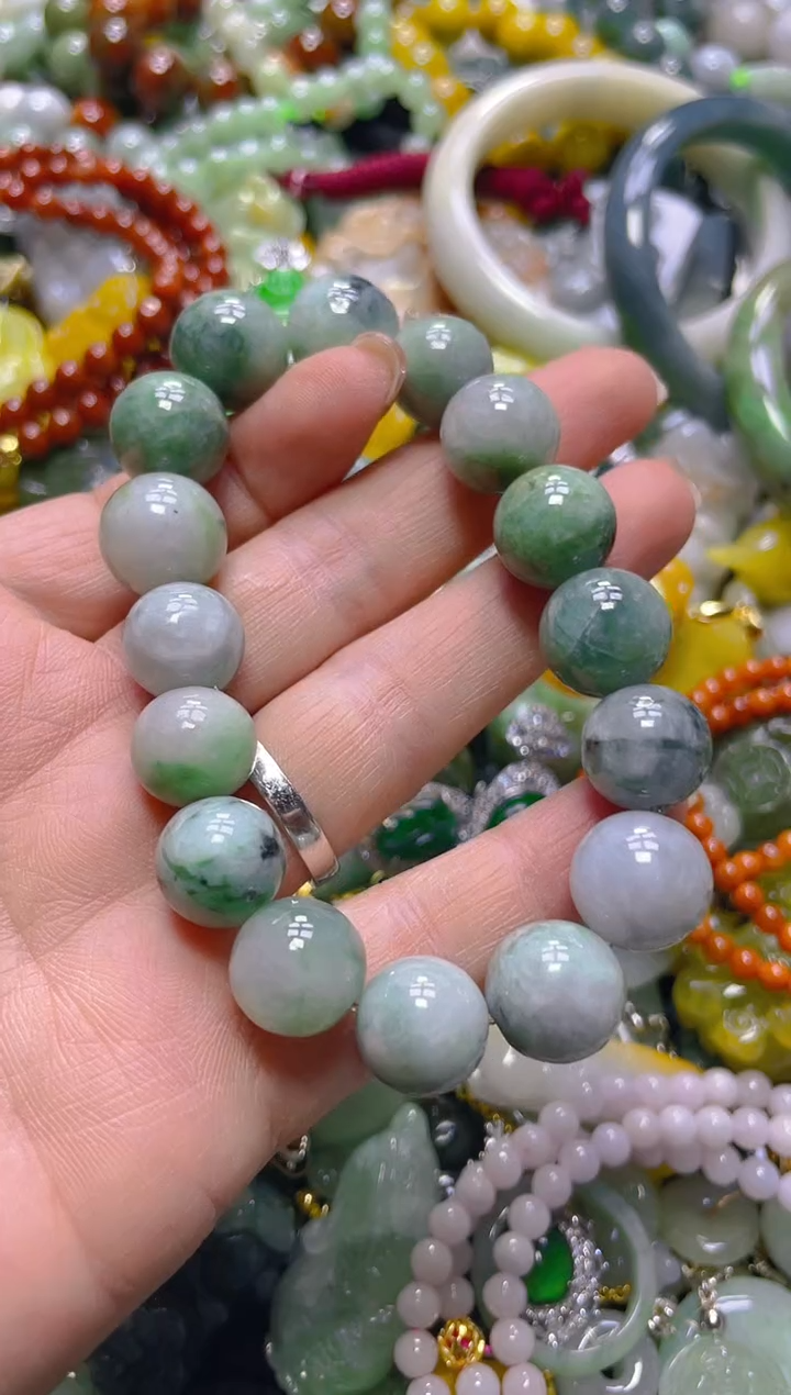 颈饰未镶嵌翡翠13MM