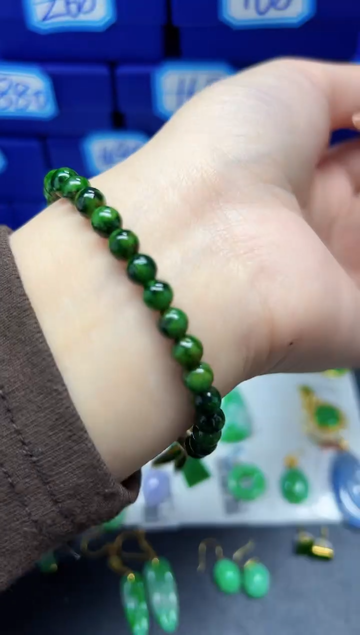 【闪购商品】翡翠手链未镶嵌Y缅料A货/支持复检/一件