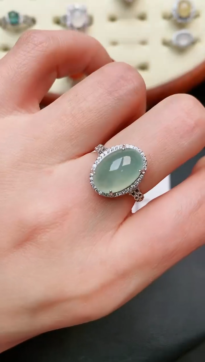 【闪购商品】翡翠戒指银S925镶嵌.....