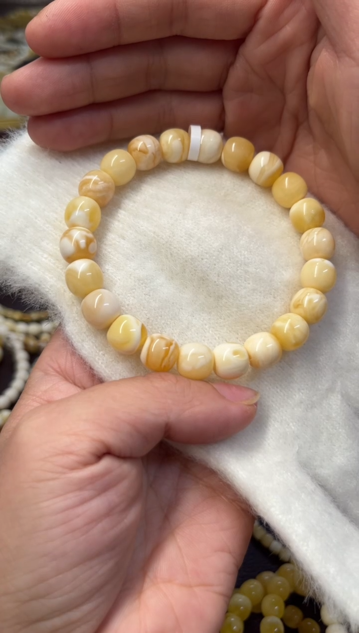裸石琥珀未镶嵌战**～蜜蜡手串
