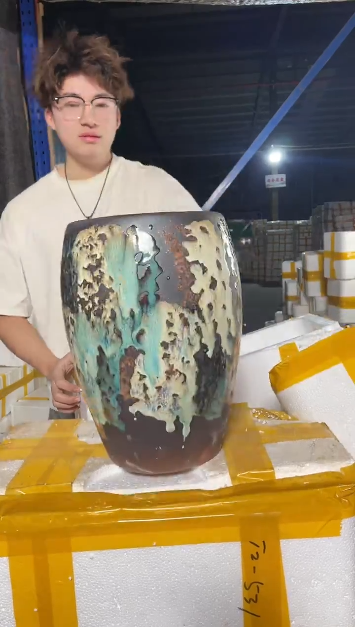 紫砂花盆宜兴紫砂粗陶花盆18-28