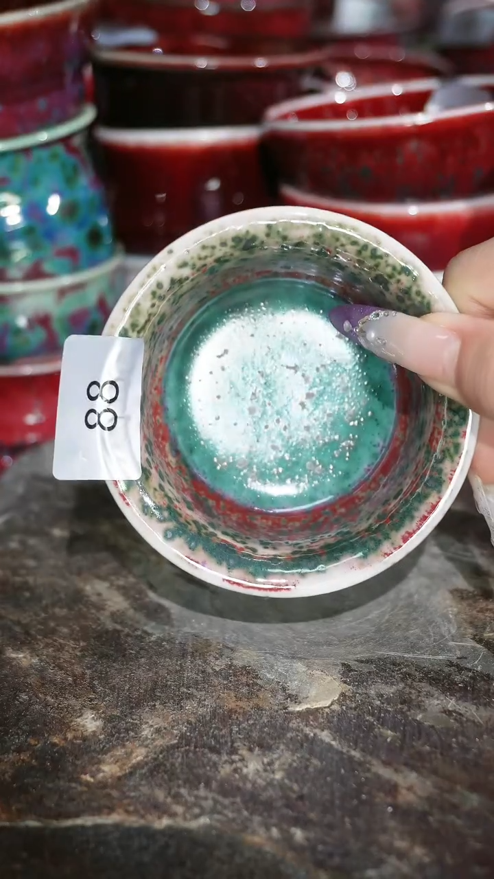 摆件陶精品窑变钧瓷茶器