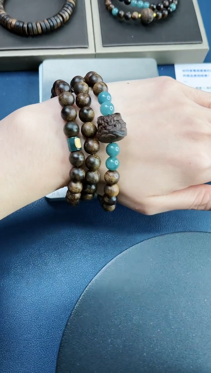 【闪购商品】沉香手串越南芽庄白棋楠沉水级高油老料8mm3圈