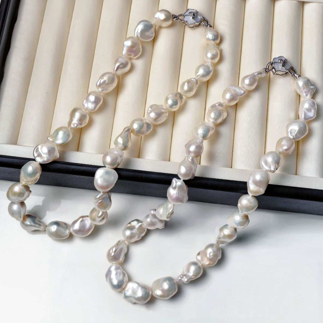 依俐西雅A601轻奢高级感巴洛克淡水珍珠项链10-12mm 多样性发一