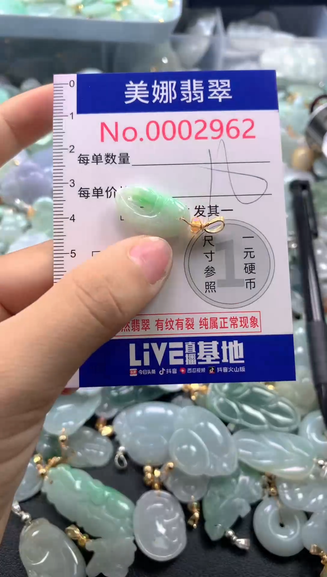 颈饰未镶嵌翡翠2962